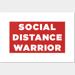 Social Distance Warrior coronavirus Posters and Art